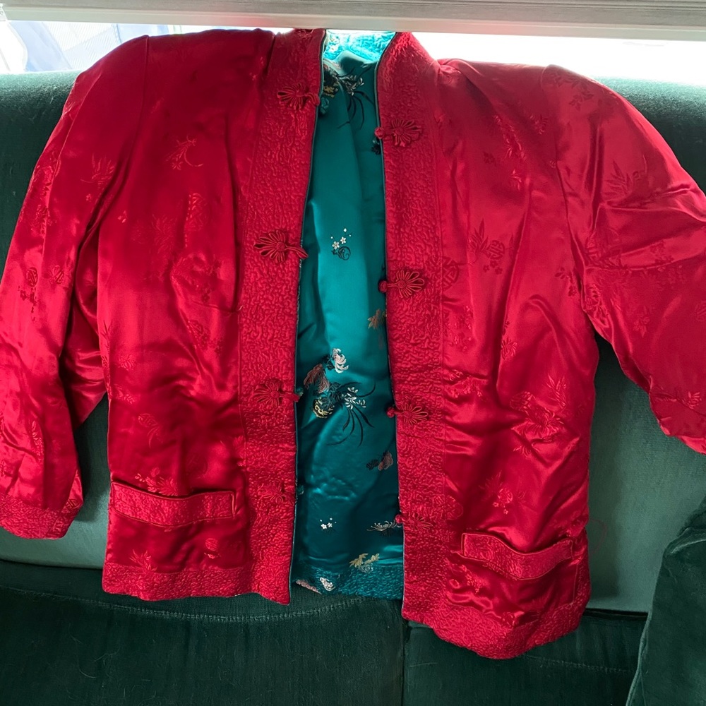 Silk oriental coat